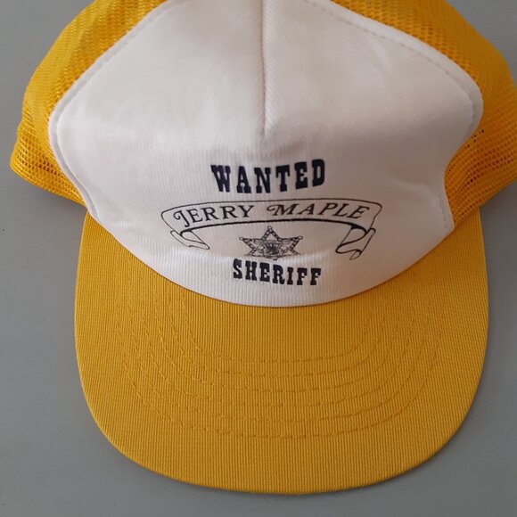 Vintage New c1980 * Jerry Maple for Sheriff Baseball Cap * Nevada * Lake Tahoe - Picture 9 of 9